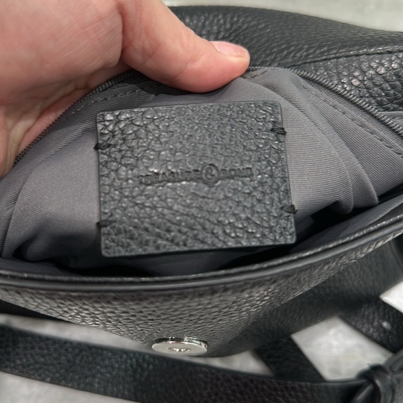 Treasure & Bond Black Leather & Suede Carly Crossbody Bag - Picture 6 of 10